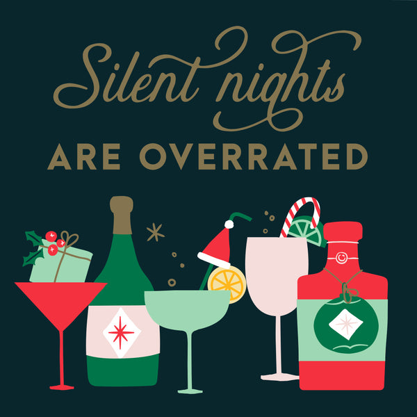 3 ply Cocktail Napkins 20 Count | Silent Nights Are Overrated