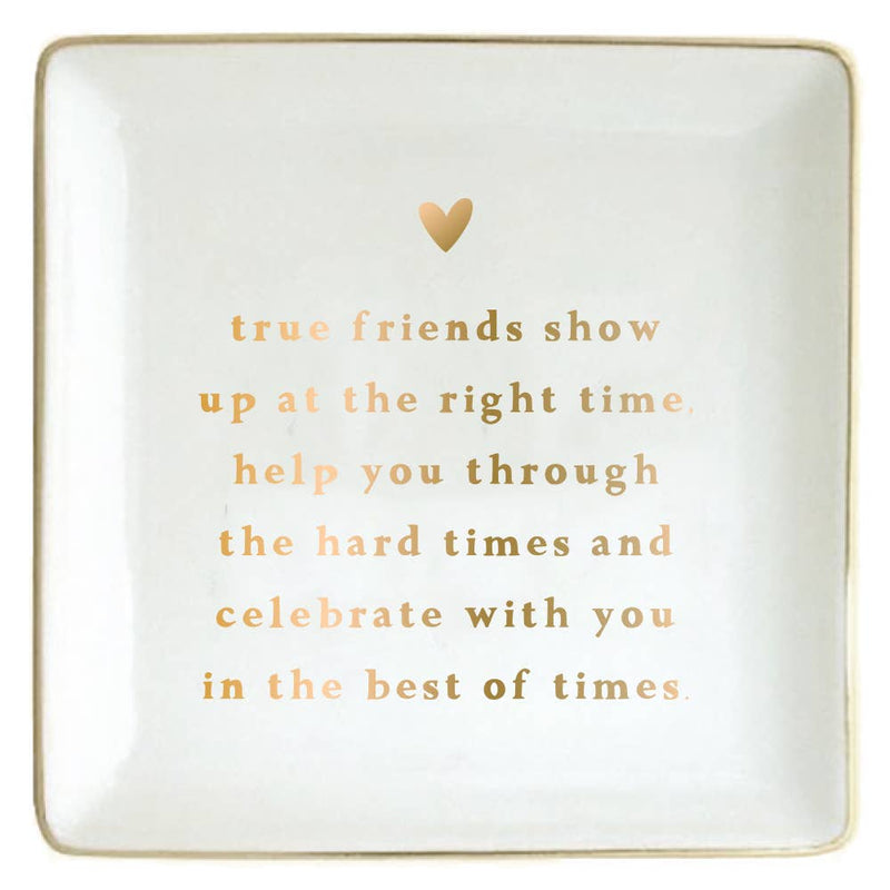 Ceramic Trinket Dish | True Friends