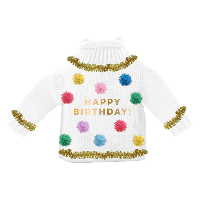 Wine Bottle Sweater | Happy Birthday