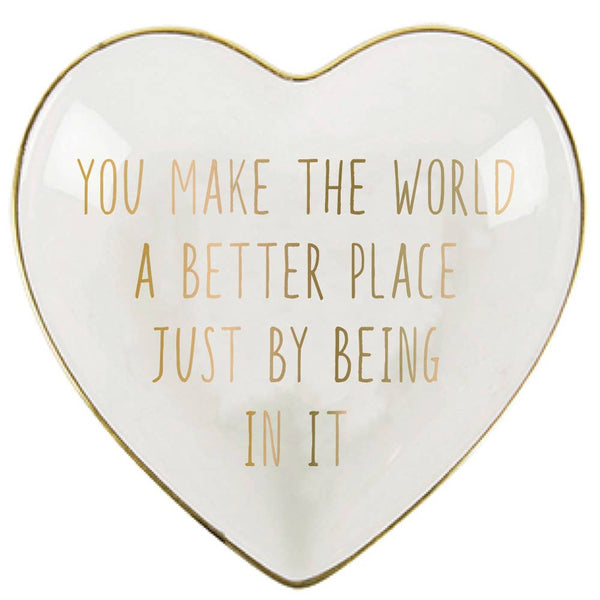 Ceramic Trinket Tray | You Make The World A Better Place