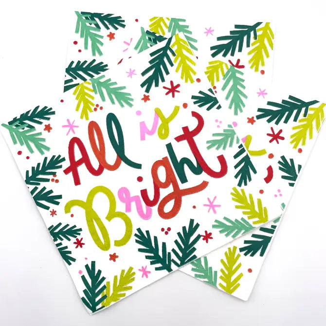 3 ply Cocktail Napkins 20 Count | All Is Bright