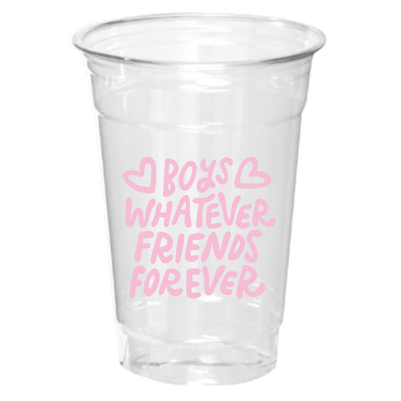 Disposable Cups | Boys Whatever Friends Forever - Set of 8