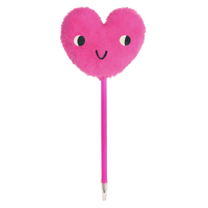 Pen | Pink Fuzzy Heart Pen