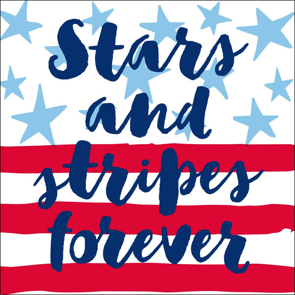 Funny Cocktail Napkins | Stars And Stripes Forever