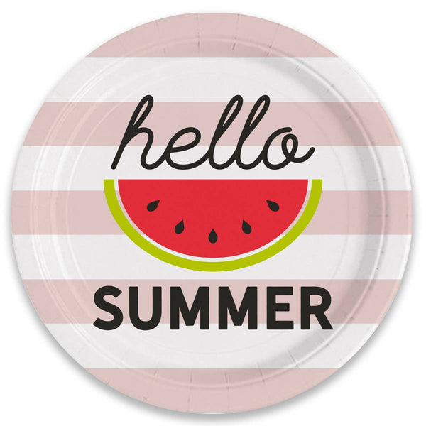 Paper Plate | Hello Summer (Watermelon) - 8ct