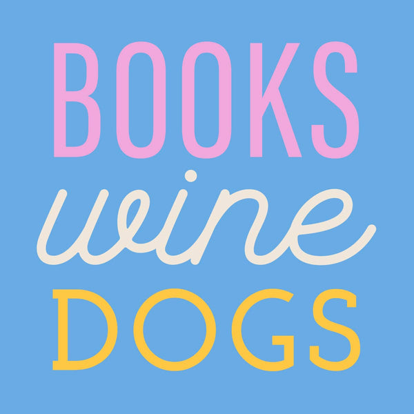 Funny Cocktail Napkins | Books Wine Dogs - 20ct