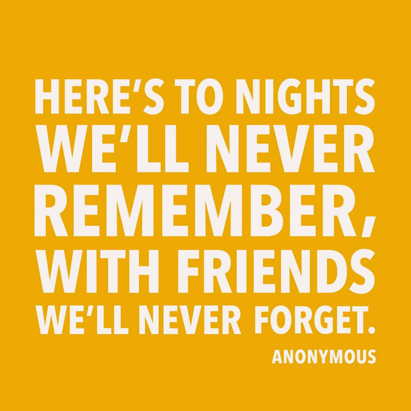 Cocktail Napkins | To Nights We'll Never Remember - 20ct