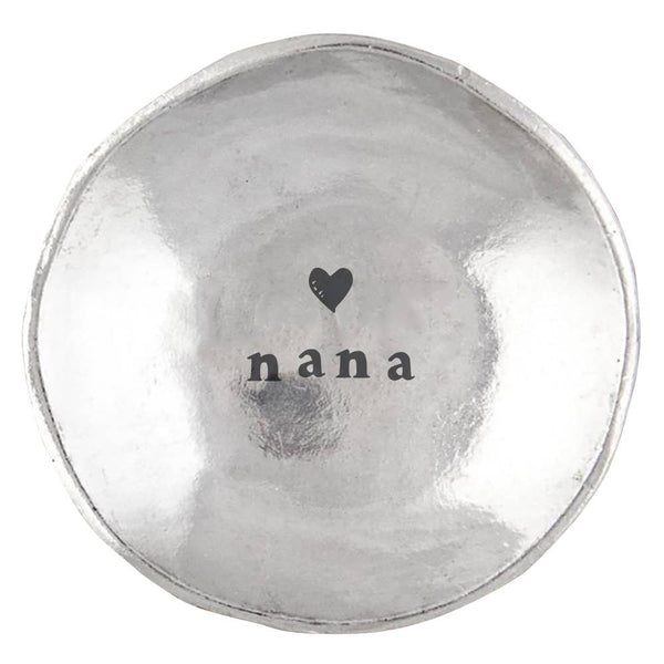 Metal Round Trinket Dish | Love You Nana