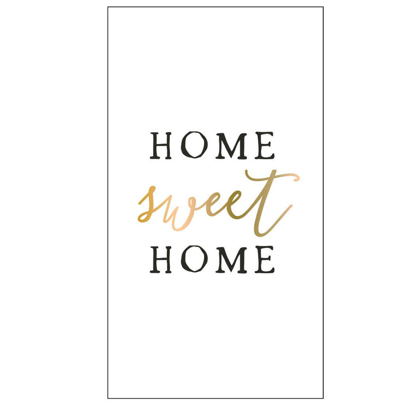 Paper Guest Towels | Home Sweet Home - Foil - 24ct