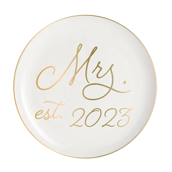 Ceramic Trinket Dish | Mrs. est 2023