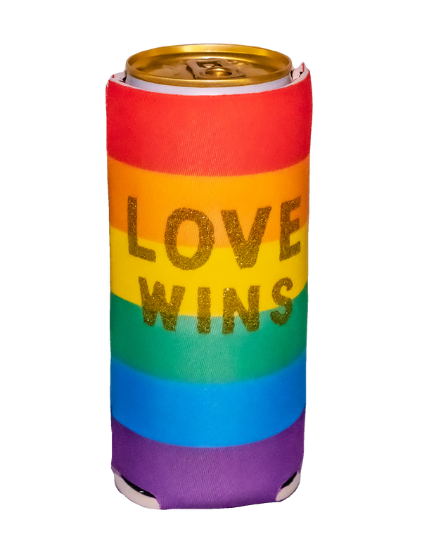 Rainbow Colored "Love Wins" Can Cover