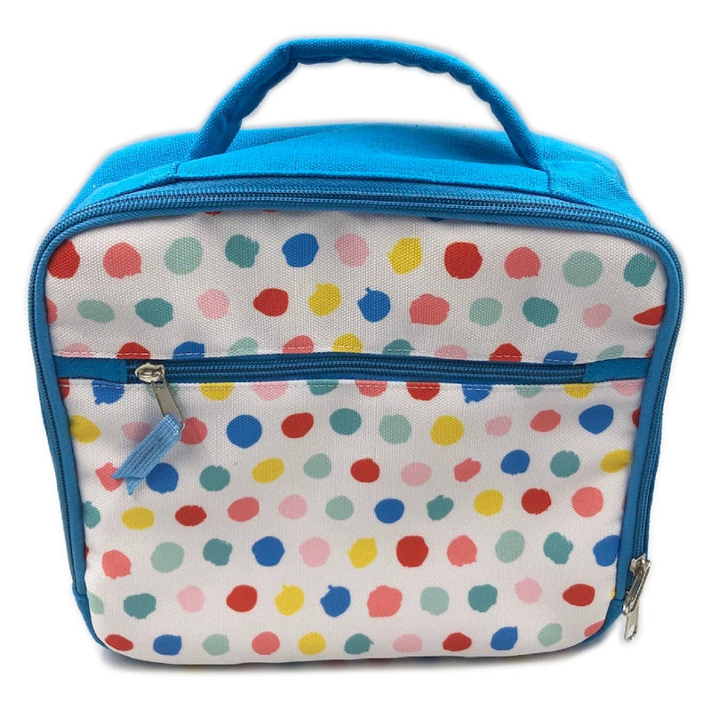 Colorful Dot Lunch Bag (Blue)