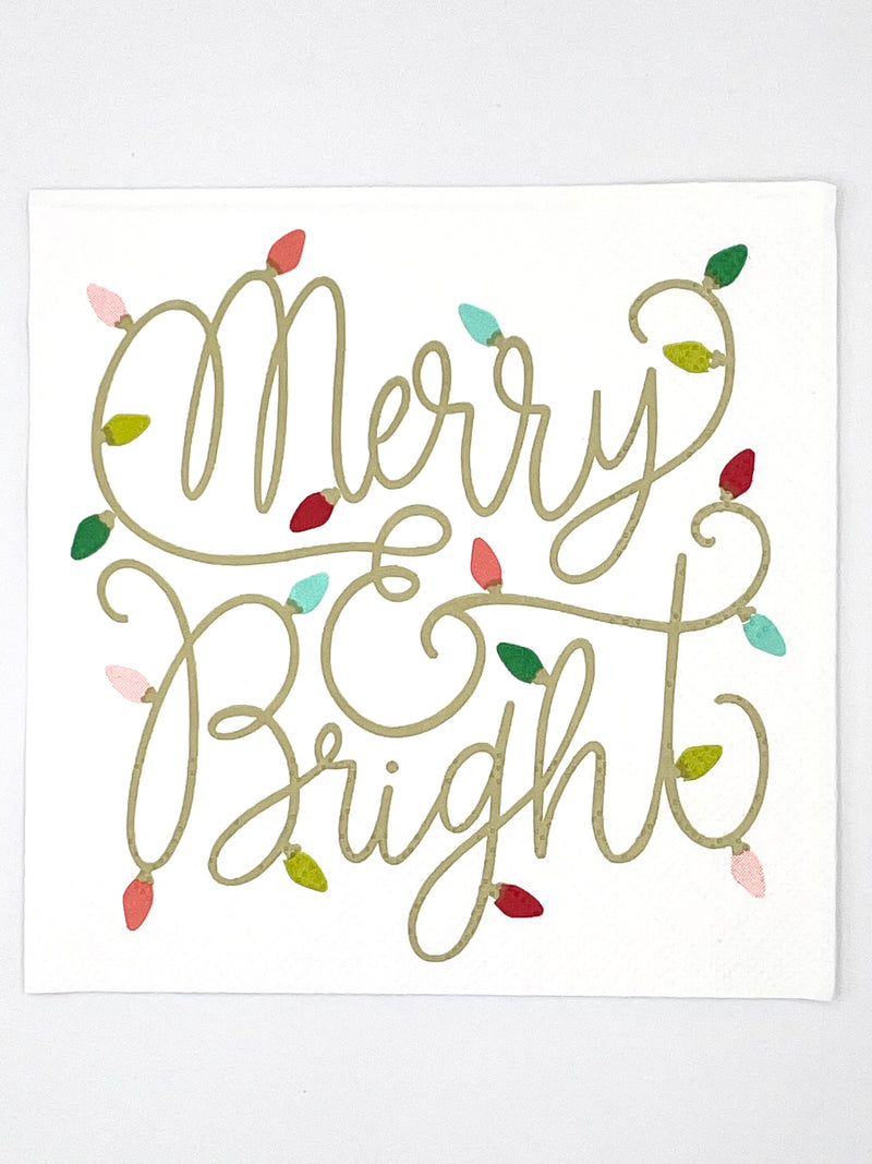 3 ply Cocktail Napkins 20 Count | Merry and Bright