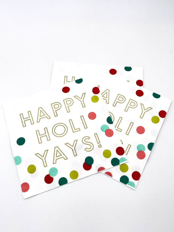 3 ply Cocktail Napkins 20 Count | Happy Holiyays