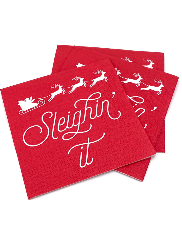 3 ply Beverage Napkins 20 Count | Sleighin It