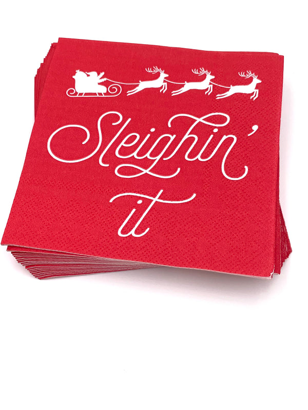 3 ply Beverage Napkins 20 Count | Sleighin It
