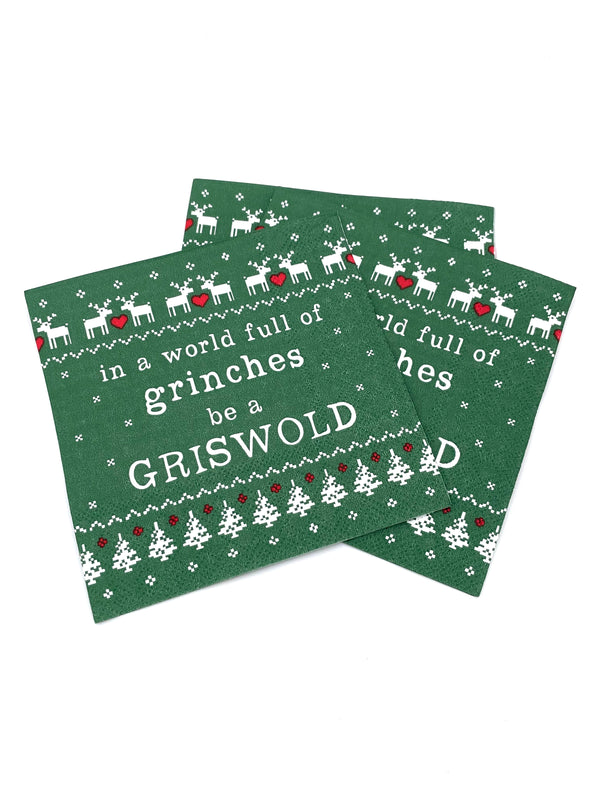3 ply Cocktail Napkins 20 Count | Be a Griswold