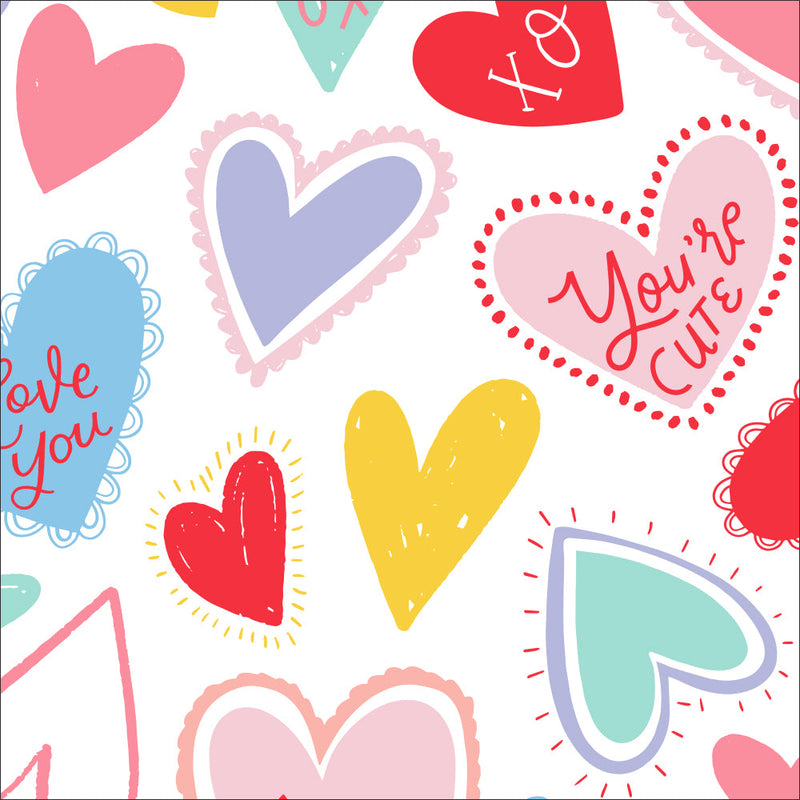 3 ply Cocktail Napkins 20 Count | Fun Hearts