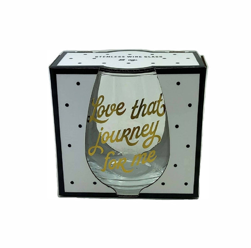 Stemless Wine Glass | Love That Journey For Me