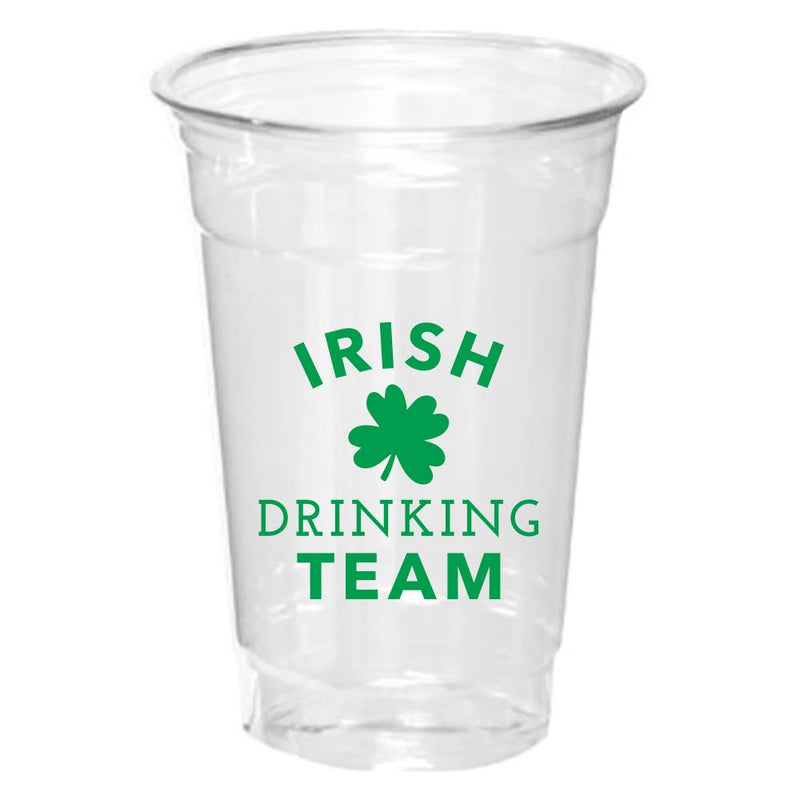 St. Patrick's Day Disposable Cups | Irish Team - Set of 8